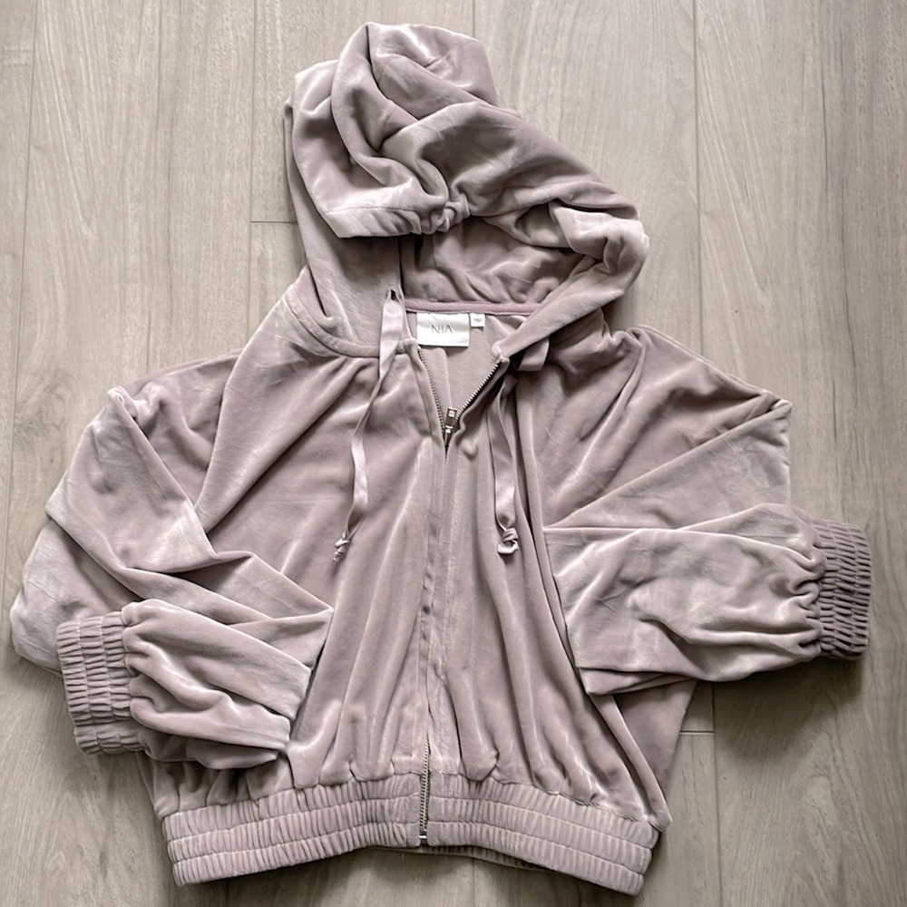 Purple Velour Hoodie